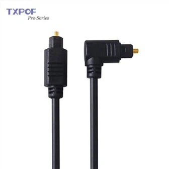 90 de grade Spdif Digital Optical Audio Toslink Cabluri